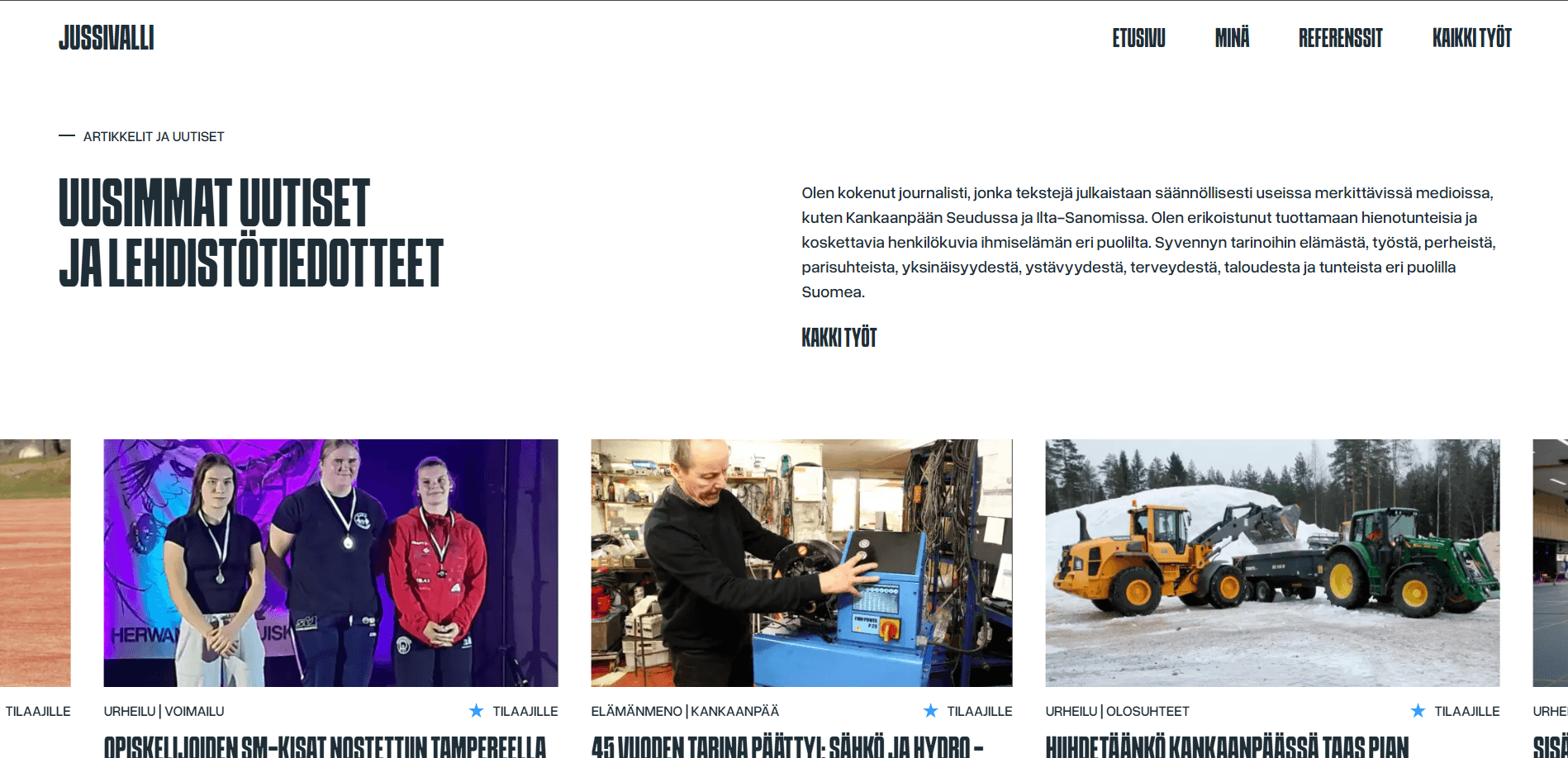 Portfolio of Jussi — 2