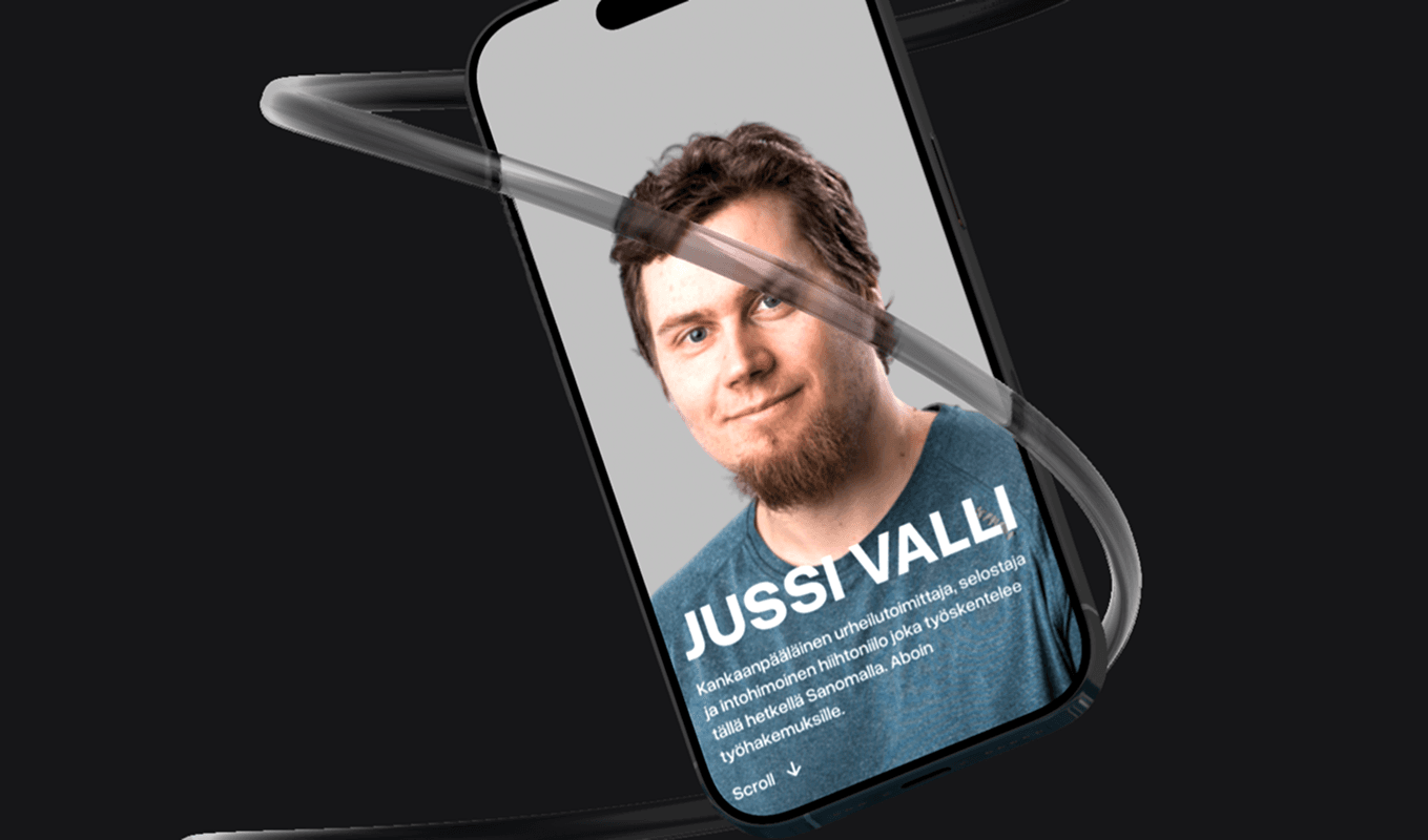 Website project of Portfolio of Jussi